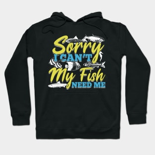 Fishkeeping Aquarium Fishkeeper Aquarist Gift Hoodie